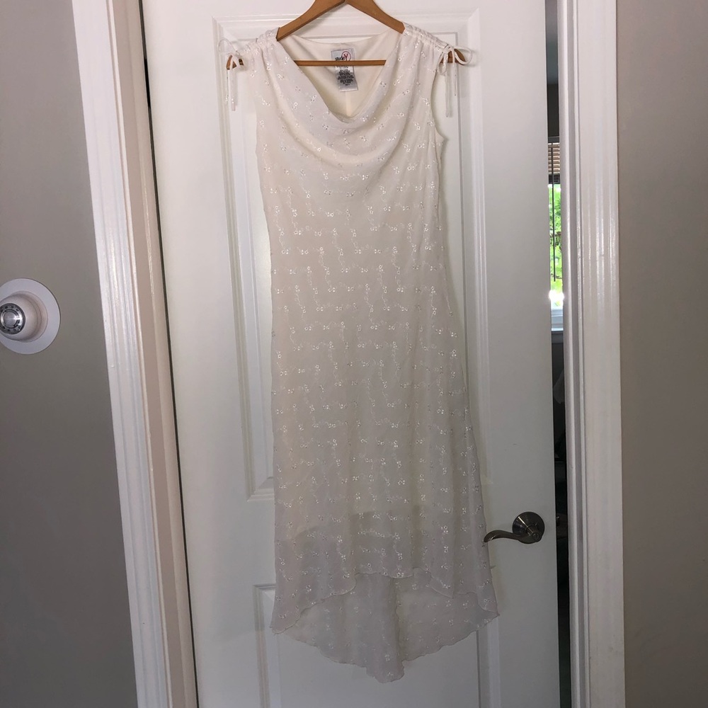 Y2K Studio Y Sleeveless Cowl Neck Floral Midi Dress Size 3